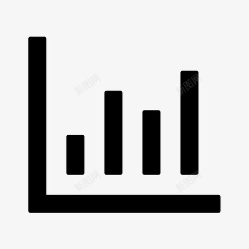 柱图svg_新图网 https://ixintu.com 柱图 线性 扁平 手绘 单色 简约