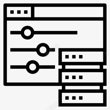 服务器控制网络服务器交换机图标