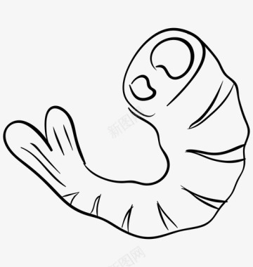 虾螃蟹甲壳类动物图标