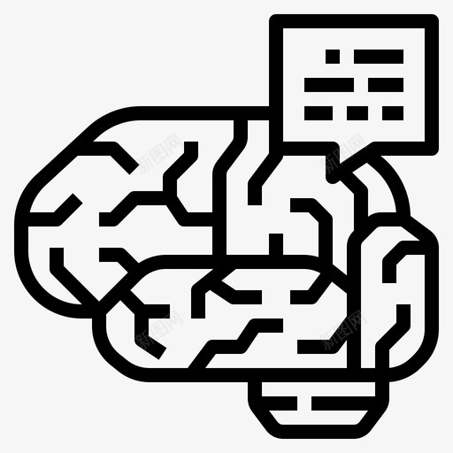 思考大脑智能svg_新图网 https://ixintu.com 思考 大脑 智能 思维 问题 创业 轮廓 图标