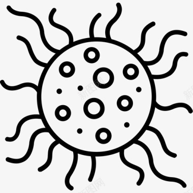 病毒细菌流感图标