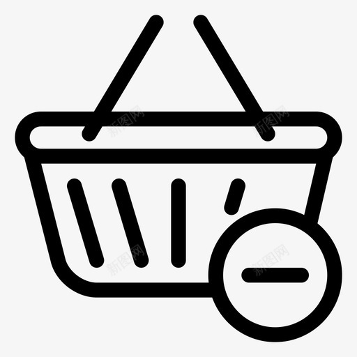 减少购物购物袋购物车svg_新图网 https://ixintu.com 减少 购物 购物车 购物袋 线路