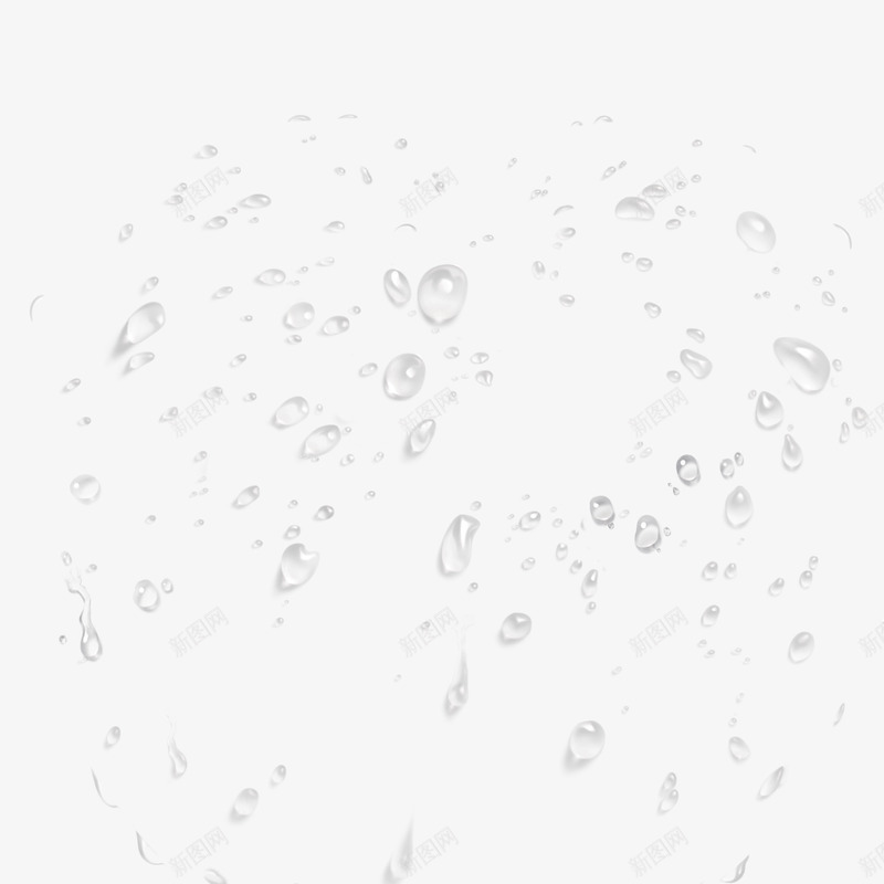 透明水滴水珠元素png免抠素材_新图网 https://ixintu.com 下雨效果 无缝底纹 清新底纹 清新雨点 透明水滴 雨滴底纹 大雨 暴雨 清新 白色 雨天 雨滴