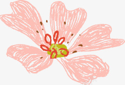 手绘卡通可爱女生兔子花卉图案PS手账手幅装饰设计3素材