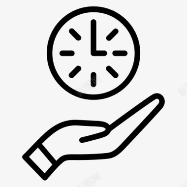 时间管理时钟生产力图标
