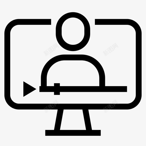 在线教程学习在线课程svg_新图网 https://ixintu.com 在线教程 学习 在线 课程 视频 教育 大学