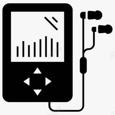 音频播放器音频音乐电子便携式ipod图标