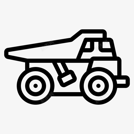 自卸汽车建筑车辆svg_新图网 https://ixintu.com 自卸 汽车 建筑 车辆 运输 轮廓 图标