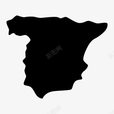 西班牙国家地图图标