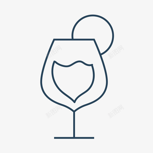 红酒svg_新图网 https://ixintu.com 红酒 线性 简约 精美