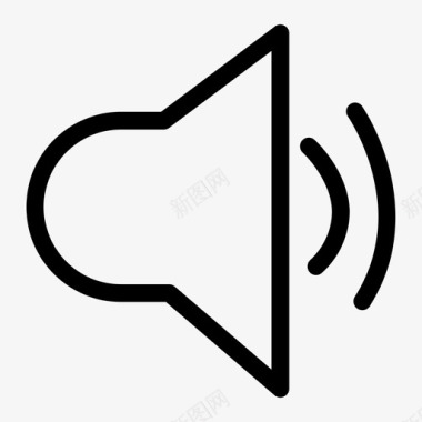 声音扬声器用户界面设计图标