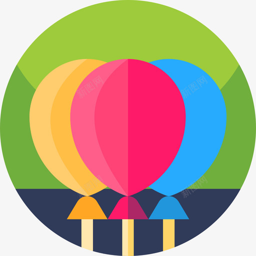 气球游行40平的svg_新图网 https://ixintu.com 气球 游行 平的