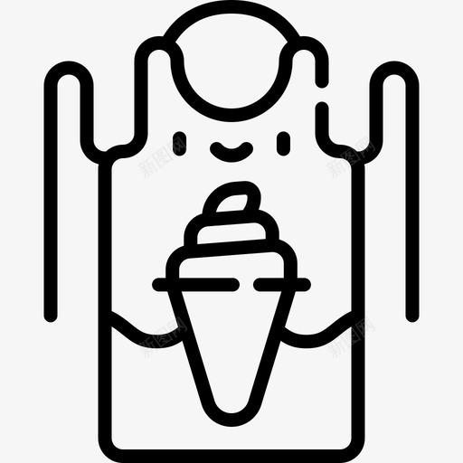 围裙冰淇淋店44直线型svg_新图网 https://ixintu.com 围裙 冰淇淋 直线 线型
