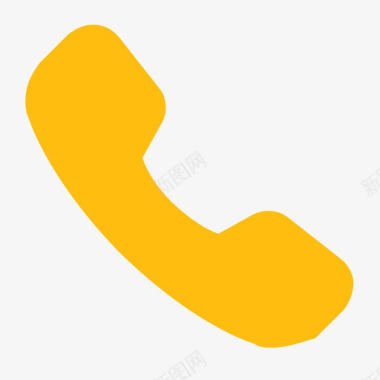 下单黄色电话图标