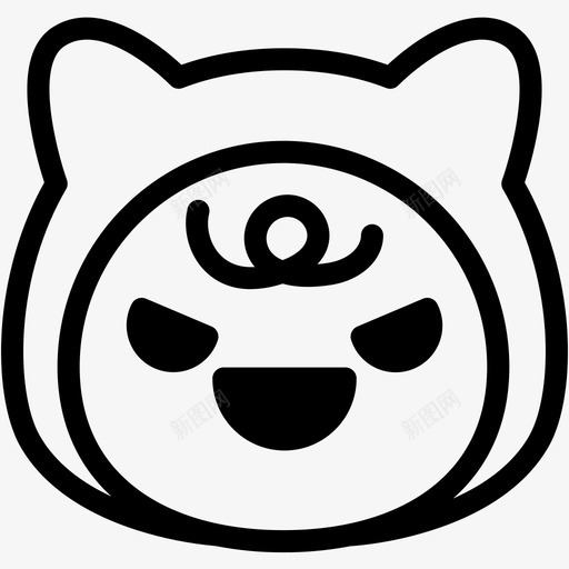邪恶宝贝孩子svg_新图网 https://ixintu.com 孩子 表情 符号 邪恶 宝贝 情感 婴儿