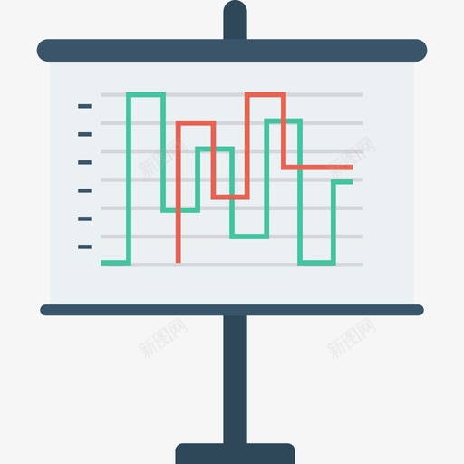 折线图数据分析36扁平svg_新图网 https://ixintu.com 折线 线图 数据分析 扁平