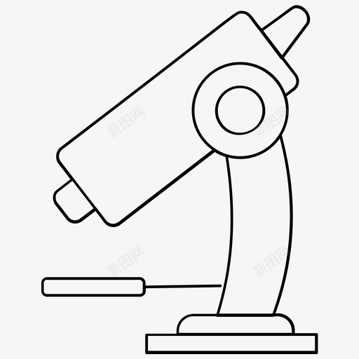 显微镜实验室工具光学仪器svg_新图网 https://ixintu.com 工具 显微镜 实验室 光学仪器 科学 观察 教育 线图 图标