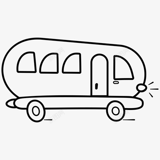 巴士卡通巴士手绘svg_新图网 https://ixintu.com 巴士 交通工具 卡通 手绘 儿童玩具 交通线路 图标