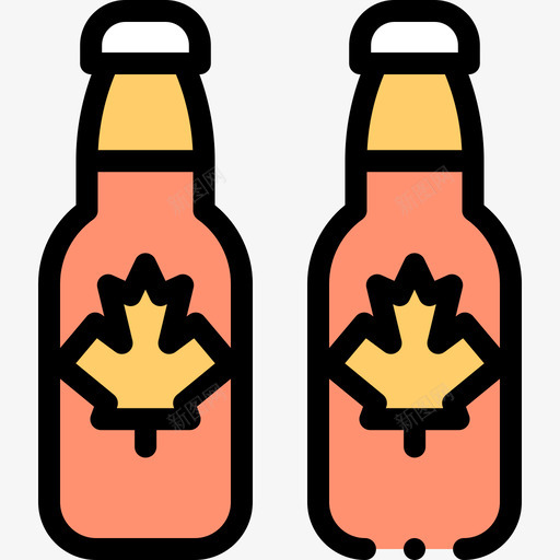 啤酒加拿大17线性颜色svg_新图网 https://ixintu.com 啤酒 加拿大 线性 颜色