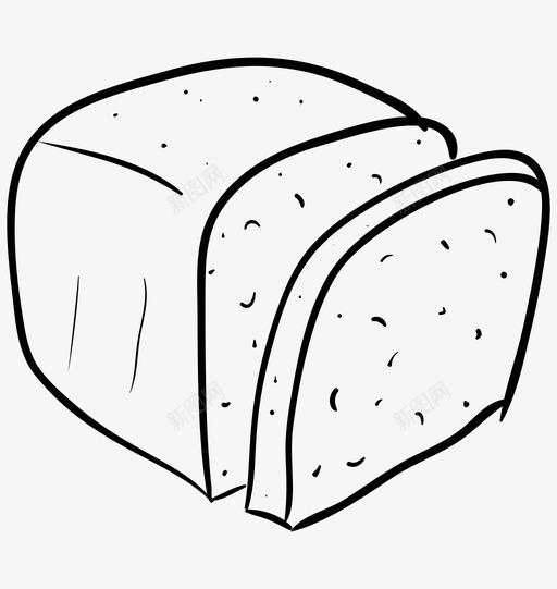 面包条烘焙项目烘焙产品svg_新图网 https://ixintu.com 面包 烘焙 项目 产品 早餐 切片 食品 饮料 轮廓 向量 图标