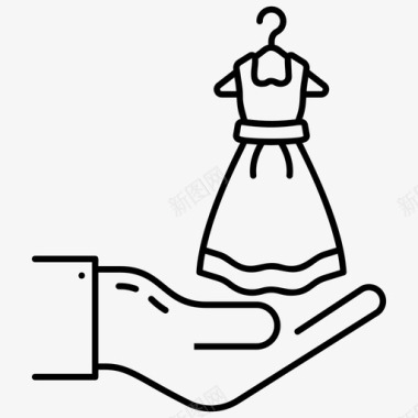 洗衣服务衣物洗涤洗衣护理图标
