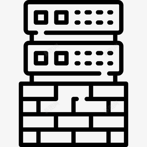 防火墙网络攻击2线性svg_新图网 https://ixintu.com 防火墙 网络 攻击 线性