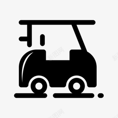 高尔夫球车随机介质图标