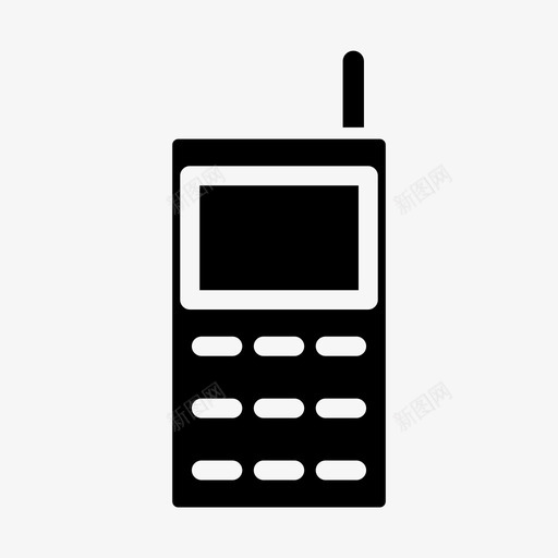无线电话呼叫通信svg_新图网 https://ixintu.com 无线电话 呼叫 通信 联系 技术 现代 字形