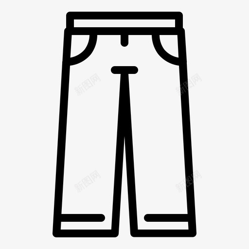 训练裤服装时装svg_新图网 https://ixintu.com 服装 训练 时装 轮廓