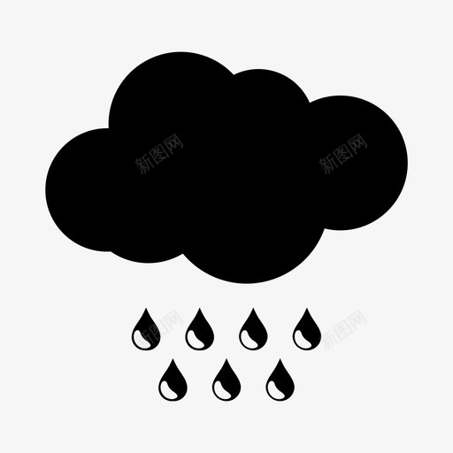 雨云自然户外svg_新图网 https://ixintu.com 雨云 雨季 自然 户外 季节 天气