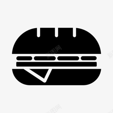 三明治食物饭菜图标