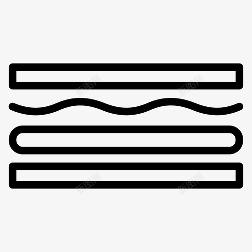 三明治快餐烤奶酪svg_新图网 https://ixintu.com 三明治 快餐 奶酪 25种 食品 系列 图标