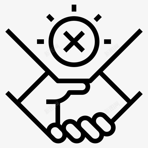 握手勾勒出新的常态svg_新图网 https://ixintu.com 握手 勾勒 出新 新的 常态