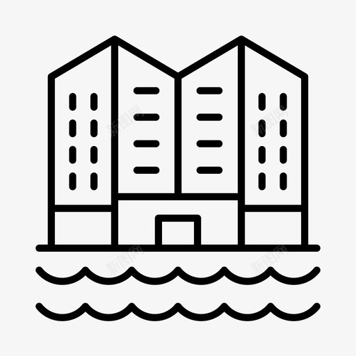 建筑中央商务区城市svg_新图网 https://ixintu.com 建筑 中央商务区 城市 城镇 工作