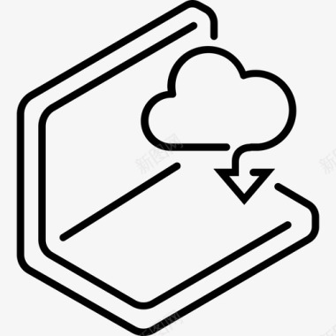 下载云存储笔记本电脑服务图标