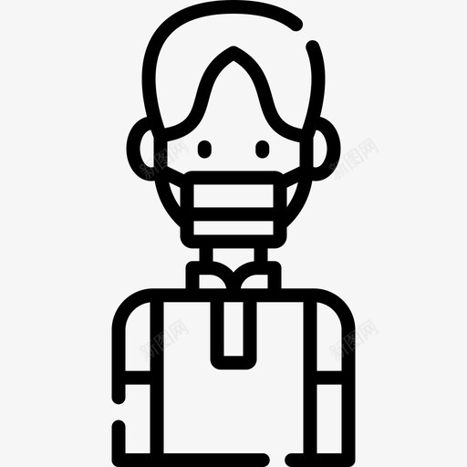 伙计带着医用面具的化身7直系的svg_新图网 https://ixintu.com 伙计 带着 医用 面具 化身 直系