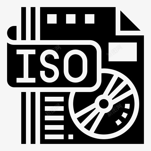 iso文件磁盘映像svg_新图网 https://ixintu.com 文件 iso 磁盘 映像 介质 类型 glyph