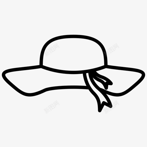 女士帽帽子时尚svg_新图网 https://ixintu.com 女士 时尚 帽子 款式 轮廓