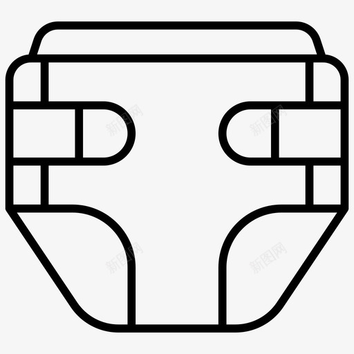尿布布尿布内裤svg_新图网 https://ixintu.com 尿布 布尿布 内裤 一套 衣服 配件 向量 图标