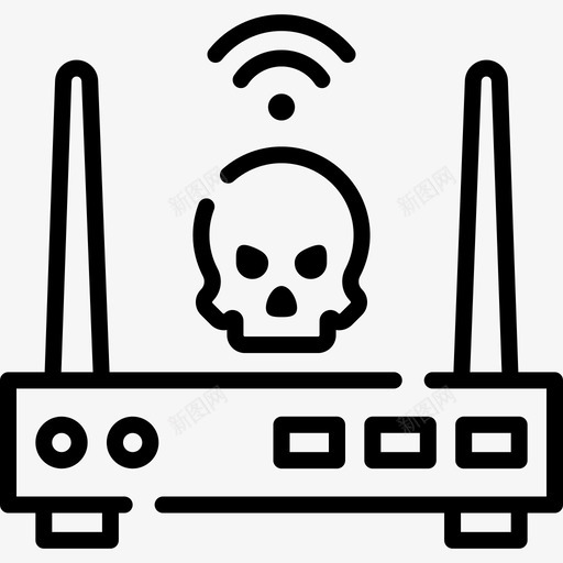 调制解调器网络攻击2线性svg_新图网 https://ixintu.com 调制解调器 网络 攻击 线性