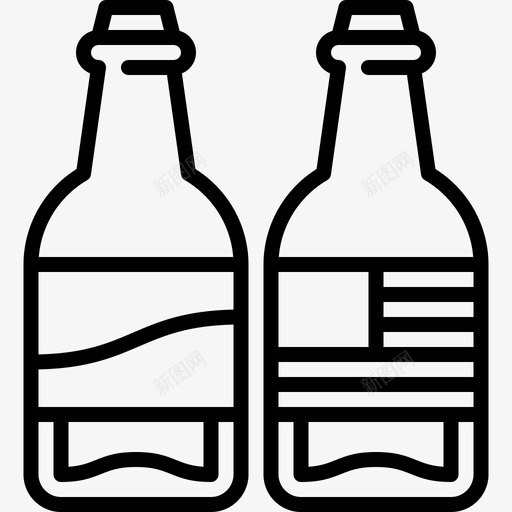 啤酒瓶42年7月4日直线型svg_新图网 https://ixintu.com 啤酒瓶 42年 7月 4日 直线 线型