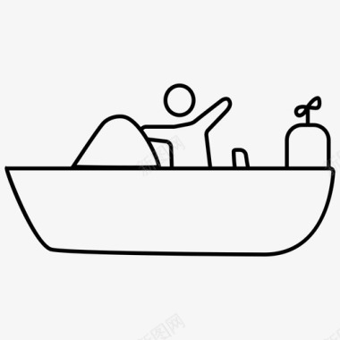 玩具摩托艇儿童玩具船图标