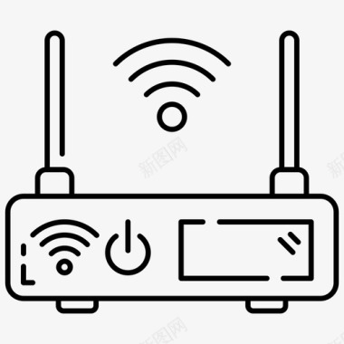 wifi路由器矢量internet设备调制解调器图标