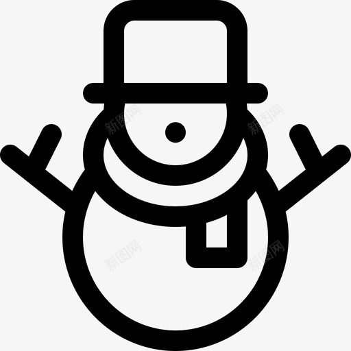 02snowmansvg_新图网 https://ixintu.com 02snowman