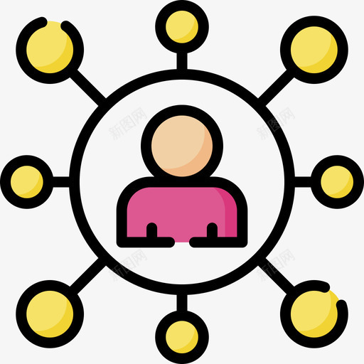 用户领导73线性颜色svg_新图网 https://ixintu.com 用户 领导 线性 颜色