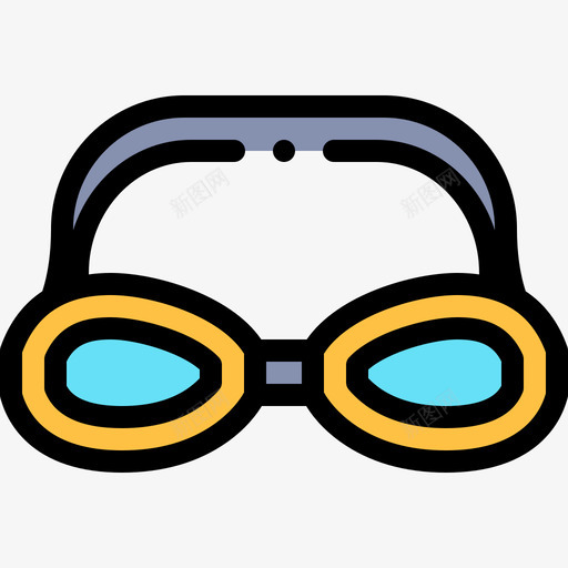 游泳眼镜水上运动3线性颜色svg_新图网 https://ixintu.com 游泳 眼镜 水上运动 线性 颜色