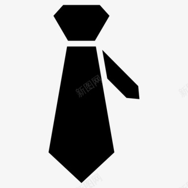 领带时尚领带制服领带图标
