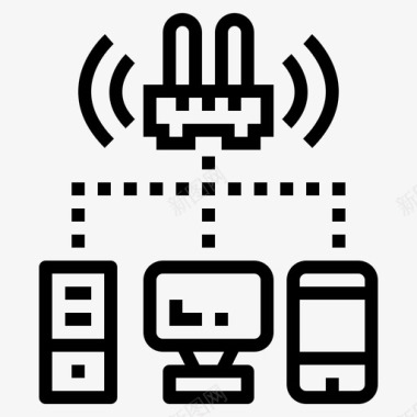 设备通信计算机图标