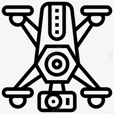无人机航空相机图标