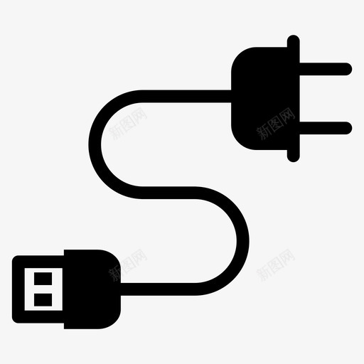 usb充电器magsafe插头svg_新图网 https://ixintu.com usb 充电器 magsafe 插头 插座